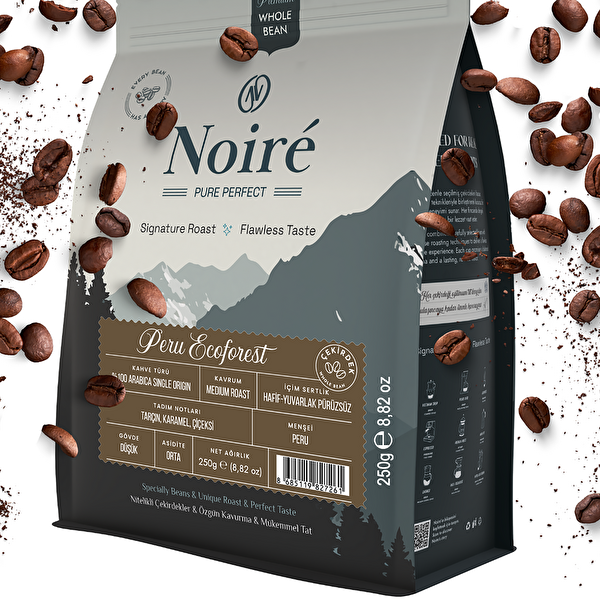 Noire Peru Ecoforest Kahve 250G %100 Arabica Single Origin Third-Wave Specialty Coffee