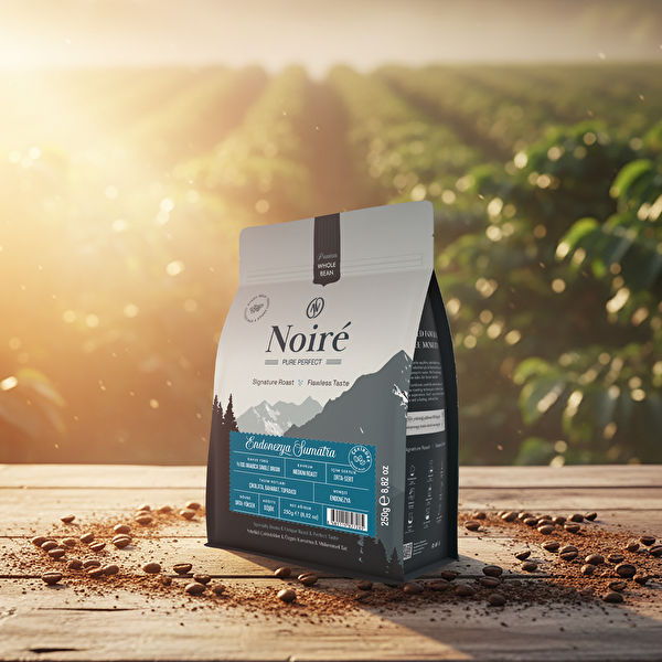 Noire Endonezya Sumatra Kahve 250G %100 Arabica Yüksek Gövde Third-Wave Specialty Coffee High-End