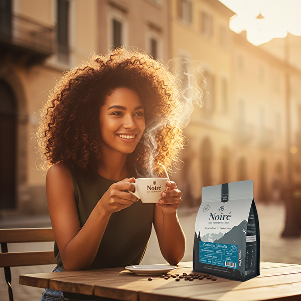 Noire Endonezya Sumatra Kahve 250G %100 Arabica Yüksek Gövde Third-Wave Specialty Coffee High-End
