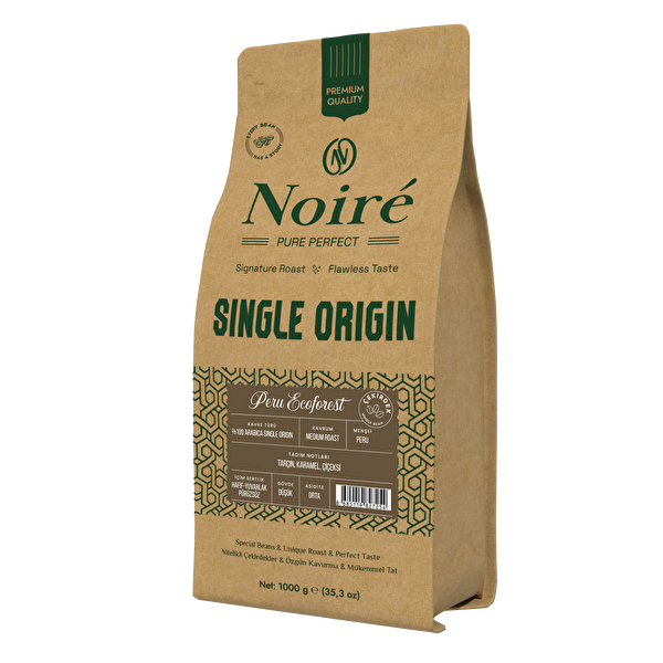 Noire Peru Ecoforest Kahve 1000 G %100 Arabica Single Origin Third-Wave Specialty Coffee
