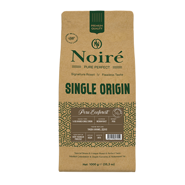 Noire Peru Ecoforest Kahve 1000 G %100 Arabica Single Origin Third-Wave Specialty Coffee