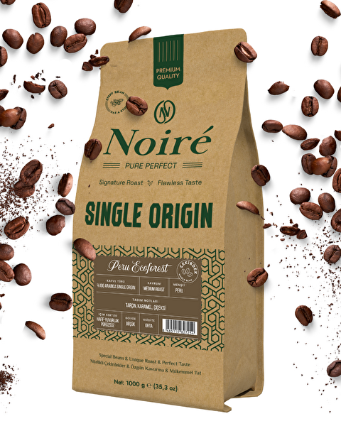 Noire Peru Ecoforest Kahve 1000 G %100 Arabica Single Origin Third-Wave Specialty Coffee
