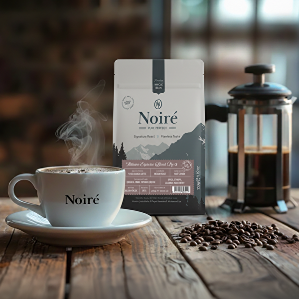 Noire Italiano Espresso Blend No3 250 G %100 Arabica - Espresso