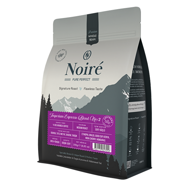 Noire Imperium Espresso Blend No2 250 G %100 Arabica - Premium Espresso Blend