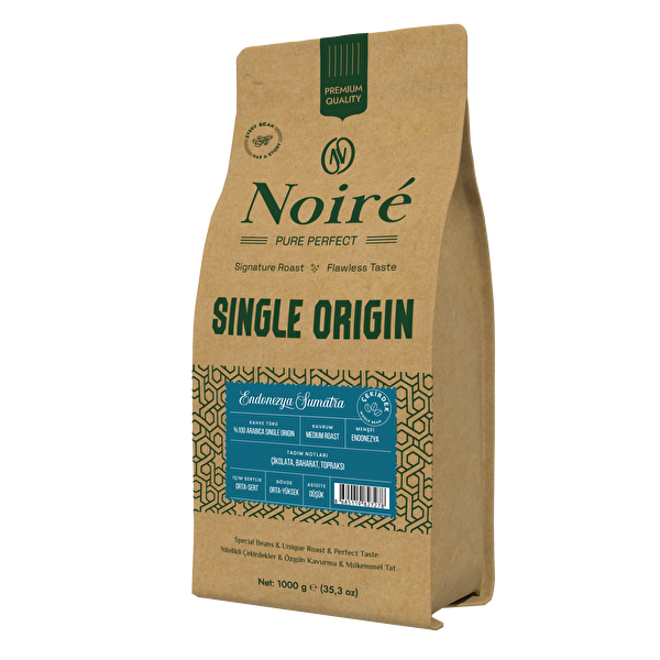 Noire Endonezya Sumatra Kahve 1000 G %100 Arabica Yüksek Gövde Third Wave Specialty Coffee