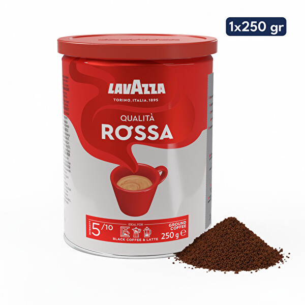 Lavazza Qualita Rossa Öğütülmüş Filtre Kahvhe Teneke Kutu 250 GR