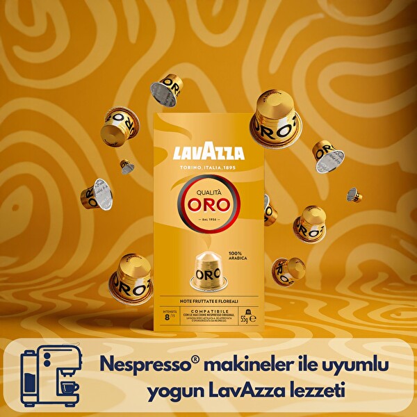 Lavazza Qualita Oro 10'lu Paket | Nespresso Uyumlu Kapsül Kahve - 100% Arabica Çekirdek