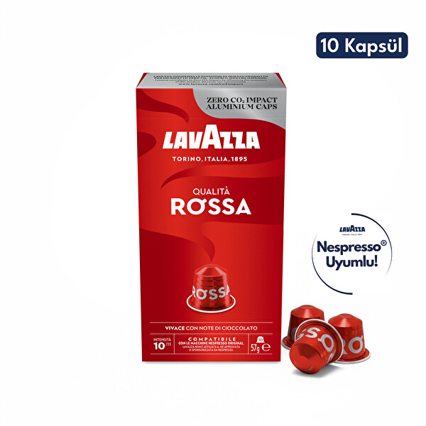 Lavazza Qualita Rossa 10'lu Paket - Nespresso Uyumlu Kapsül Kahve