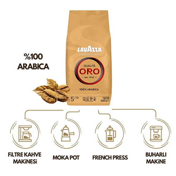 Lavazza Qualita Oro 100% Arabica Çekirdek Kahve 1 KG