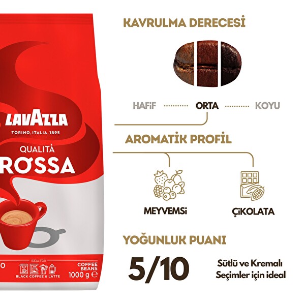 Lavazza Qualita Rossa Çekirdek Kahve 1 KG