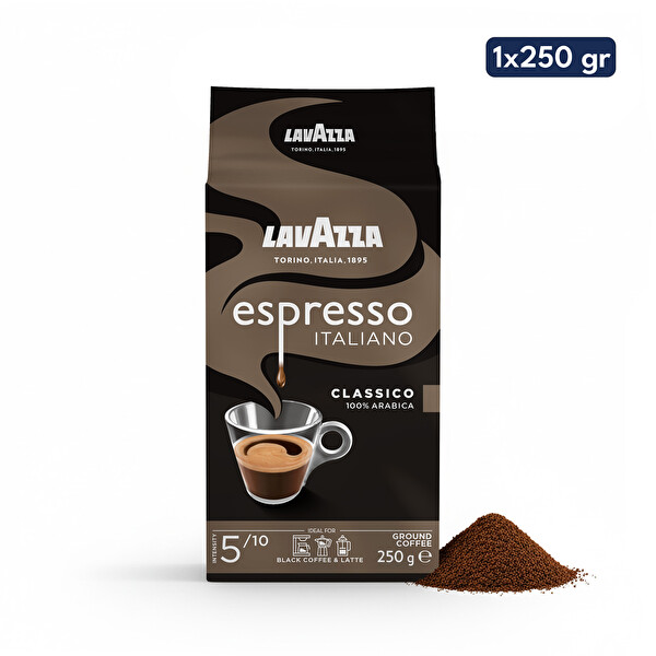 Lavazza Espresso Italiano Classico 250 GR Öğütülmüş Filtre Kahve