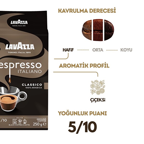 Lavazza Espresso Italiano Classico 250 GR Öğütülmüş Filtre Kahve
