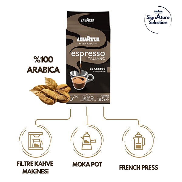 Lavazza Espresso Italiano Classico 250 GR Öğütülmüş Filtre Kahve