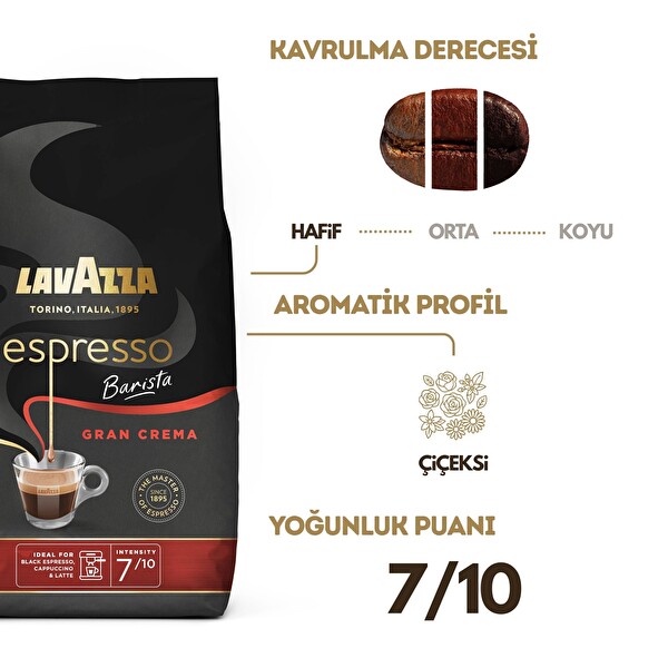 Lavazza Espresso Barista Gran Crema Çekirdek Kahve 1 KG