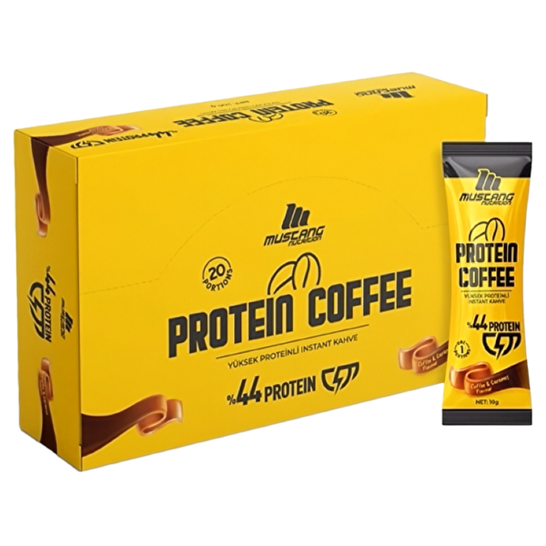 Mustang Nutrition Protein Coffee 10 GR x 20 Saşe 200 GR Coffee & Caramel