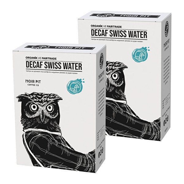 Noir Pit Coffee Co. Decaf Swiss Water Çekirdek Kahve 2x250 G