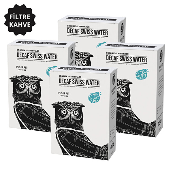 Noir Pit Coffee Co.Decaf Swiss Water Filtre Kahve 4x250 G