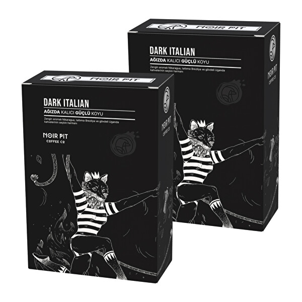 Noir Pit Coffee Co. Dark Italian Çekirdek Kahve 2x250 G