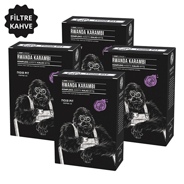 Noir Pit Coffee Co.Rwanda Karambi Filtre Kahve 4x250 G