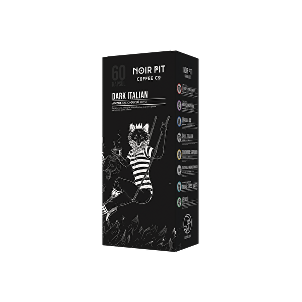 Noir Pit Coffee Co. Dark Italian Kapsül Kahve 60 Adet