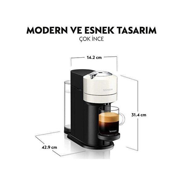 Nespresso Vertuo Next Kapsüllü Kahve Makinesi Beyaz