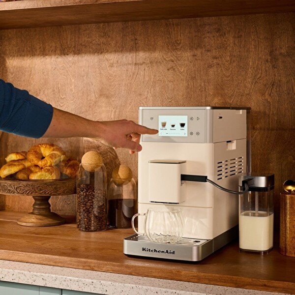 KitchenAid 5KES8454EPL KF4 Tam Otomatik Espresso Makinesi Porselen Beyazı