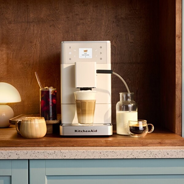 KitchenAid 5KES8453EPL KF3 Tam Otomatik Espresso Makinesi Porselen Beyazı
