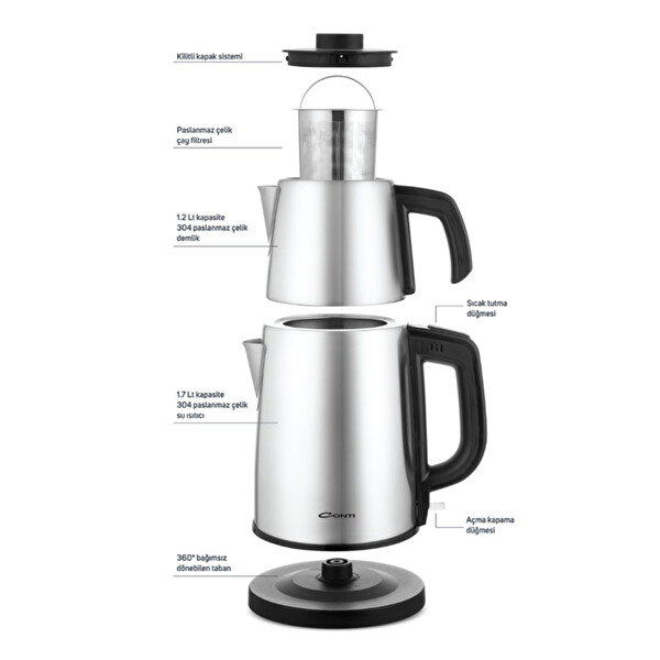 Conti CTM125 Tealine Inox Çelik Çay Makinesi