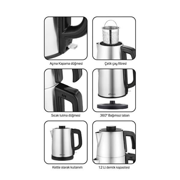 Conti CTM125 Tealine Inox Çelik Çay Makinesi