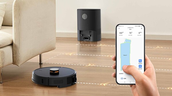Lydsto S1 UV ve Ozon Sterilizasyonlu Siyah Akıllı Robot Süpürge ve Paspas