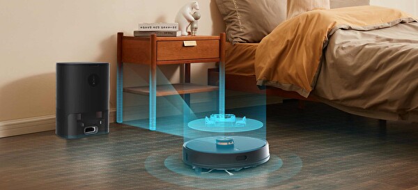 Lydsto S1 UV ve Ozon Sterilizasyonlu Siyah Akıllı Robot Süpürge ve Paspas