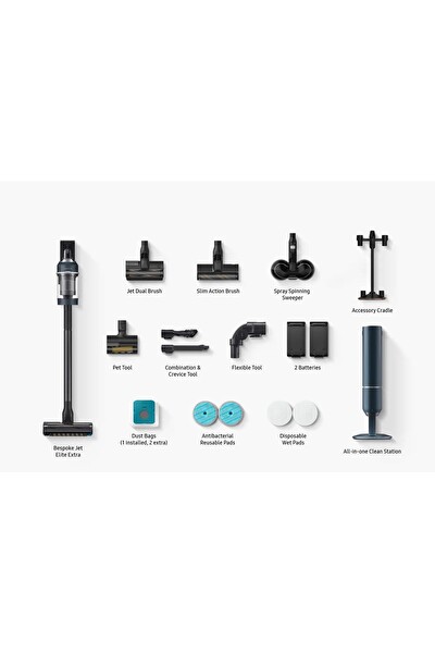 Samsung Bespoke Jet Gece Mavisi Dikey Süpürge