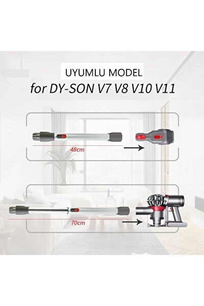 Dyson V8 Uyumlu Elektrikli Teleskopik Boru