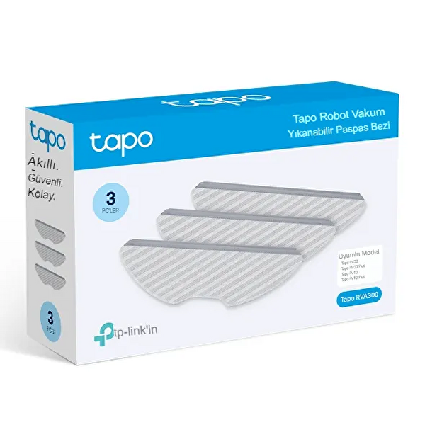 TP-Link Tapo Robot RVA300 Vakum Uyumlu Yıkanabilir Paspas Bezi