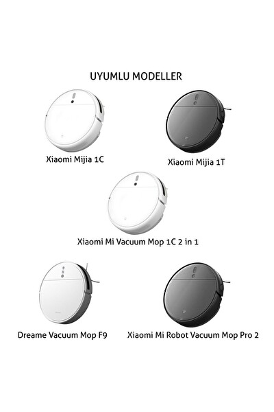 Xiaomi Mijia 1C (1T STYTJ01ZHM / Dreame F9) Uyumlu Robot Süpürge Yan Fırçası