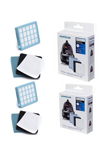 Philips Fc8477 91 Fc8478 91 Fc8630 01 Uyumlu Muadil Hepa Filtre Seti 2 Kutu