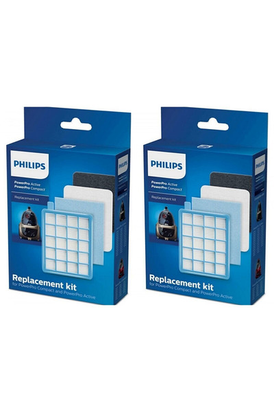 Philips Uyumlu Muadil Fc 8470 Fc-8475 Powerpro Hepa Filtre Seti 2 Kutu