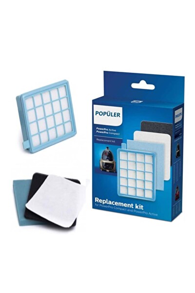 Phılıps Fc 8475/01 Powerpro Compact Orijinal Hepa Filtre Seti