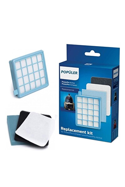 Philips Fc 9535 Powerpro Active Orijinal Hepa Filtre Seti 2 Kutu