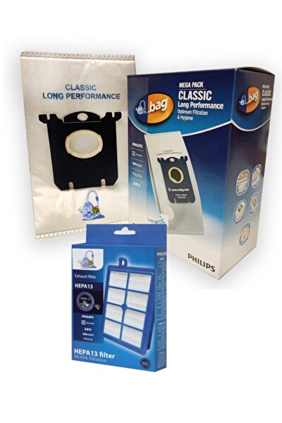 Elektrolux Uyumlu Ultraone Green Zg 8800 Mega 12'li Paket Toz Torbası + Hepa Filtre
