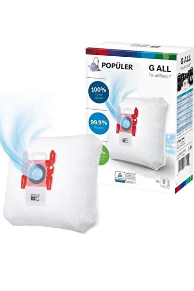 Bosch BGL 81030 Ingenius Süpürge Uyumlu Muadil Toz Torbası 4 Adet