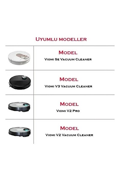 Xiaomi Vacuum Mop Pro Uyumlu 7 Parça Filtre Fırça Mop Seti