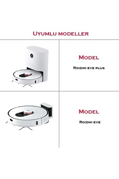 Roidmi Eve Uyumlu Robot Süpürge Yenileme Seti