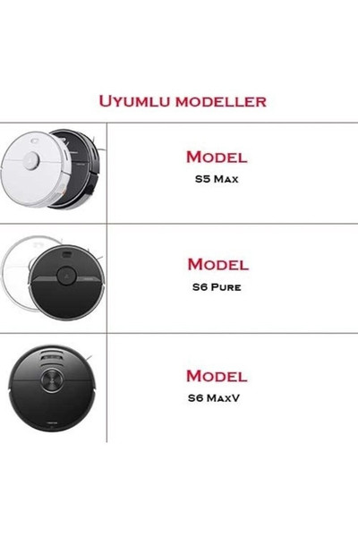 Roborock T7 Uyumlu 2li Beyaz Yan Fırça