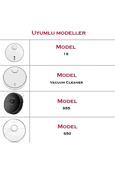 Xiaomi Mi Robot Vacuum Cleaner Sdjqr02rr Uyumlu 2'li Yan Fırça
