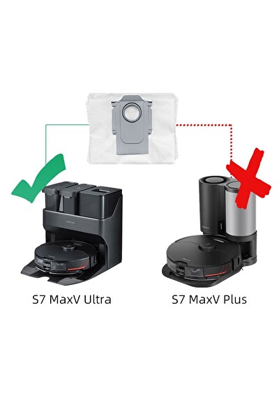 Q7 Max Plus Uyumlu Beyaz Akıllı Robot Süpürge Yedek Yenileme Seti