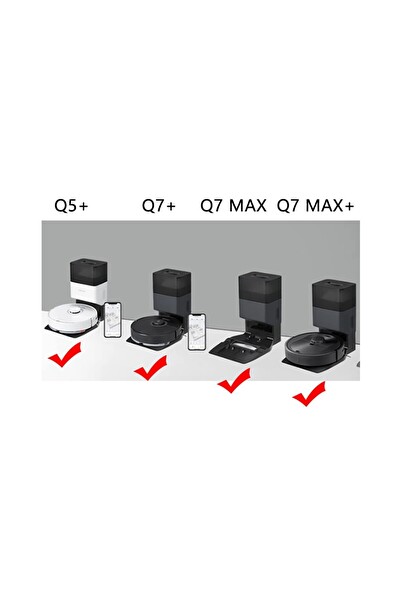 Roborock Q7 Max + Uyumlu Fırça Filtre Aksesuar Seti