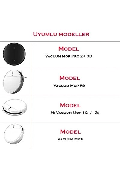 Xiaomi Mi Robot Mijia 1c Vacuum Mop Robot Süpürge Uyumlu 4'lü Mop Bezi
