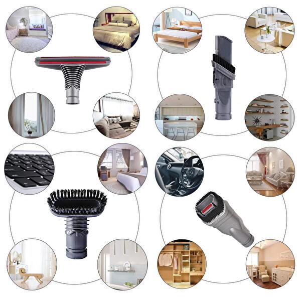 Dyson V15,V11, V10, V8 V6 V7 Dik Süpürge Uyumlu Muadil Fırça Aksesuar Seti