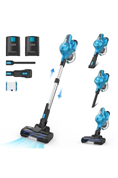 Inse S63 Cordless Vacuum Cleaner 2024 Şarjlı Mavi Dikey Süpürge